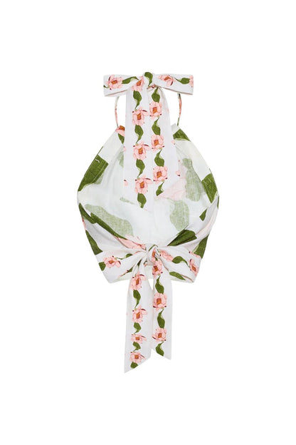 Dahlia Top in Lotus Ivory