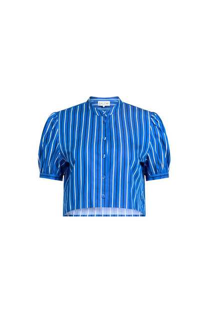 Jude-C Shirt in Azure Stripe