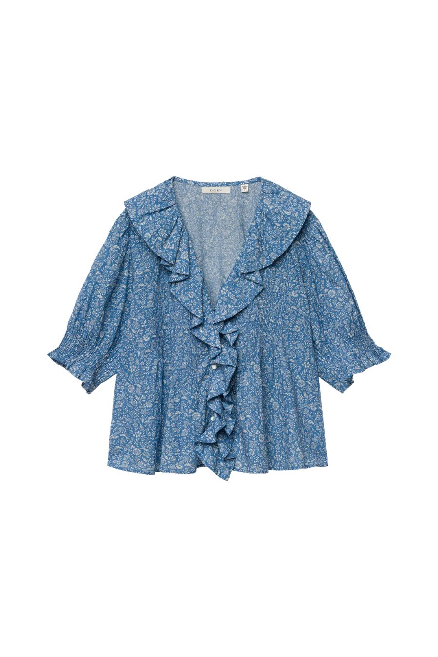 Henri Top in Blue Garden Bloom