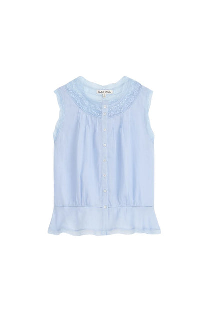 Collette Top in Ramie Hydrangea