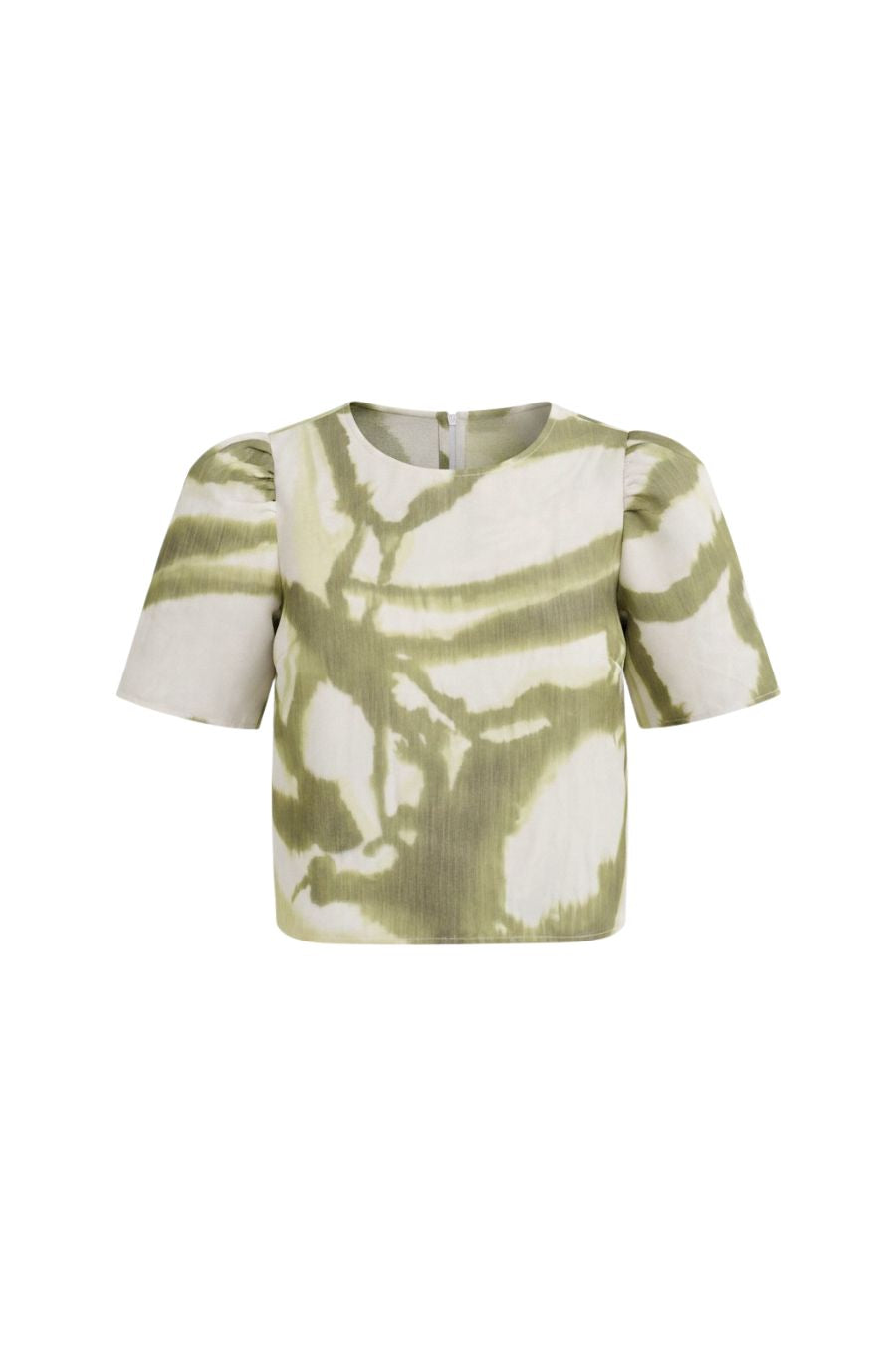 Olivia Top in Seabreeze Ikat Green