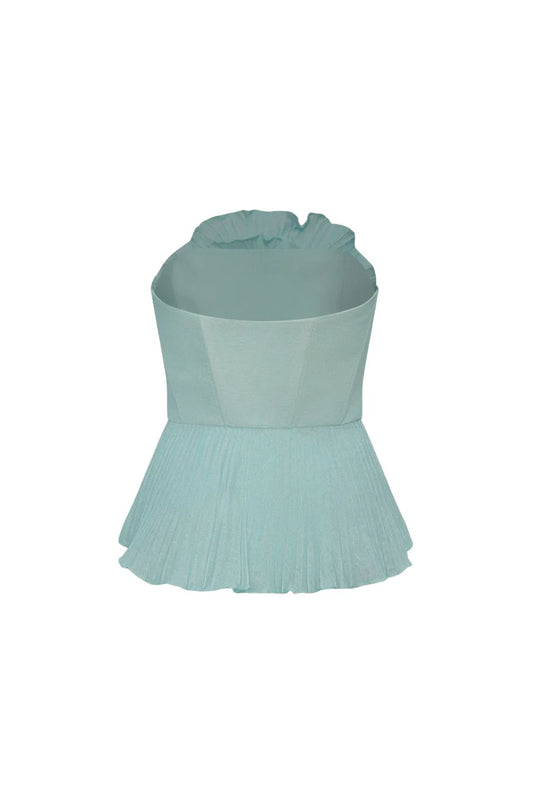 Imara Pleated Top in Mint