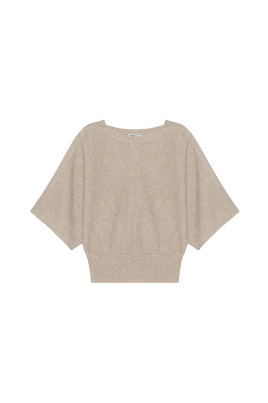 Shai Boxy Tee in Stone
