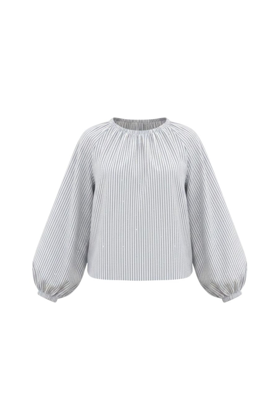 Rue Blouse in Starlight Embellished Stripe