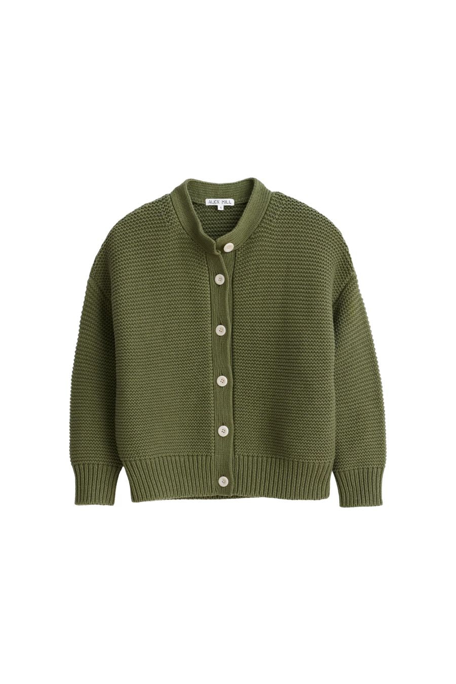 Nico Cotton Cardigan in Faded Grove