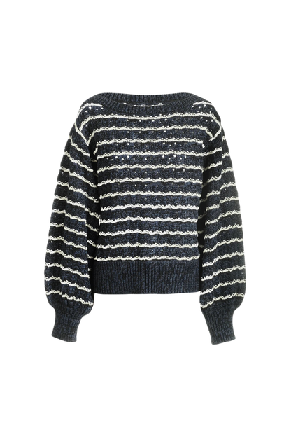 Cy Sweater in Midnight Cream