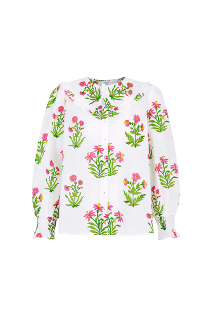 Electric Meadow Apple Blouse