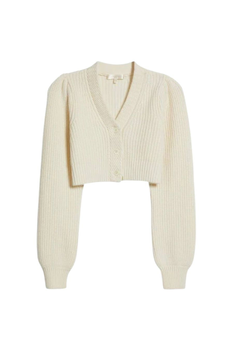 Avignon Crop Cardigan in Ivory