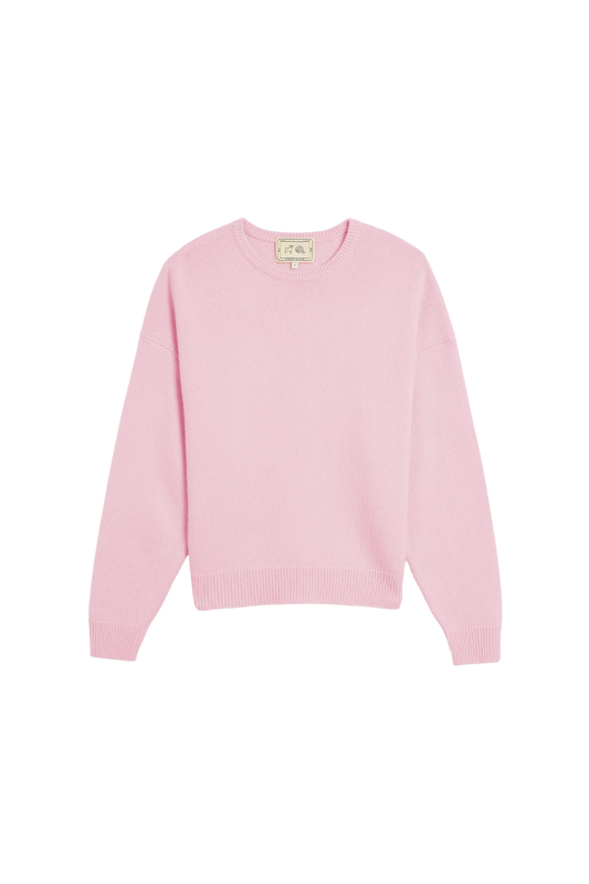Artemis Cashmere Sweater in Peony Pink