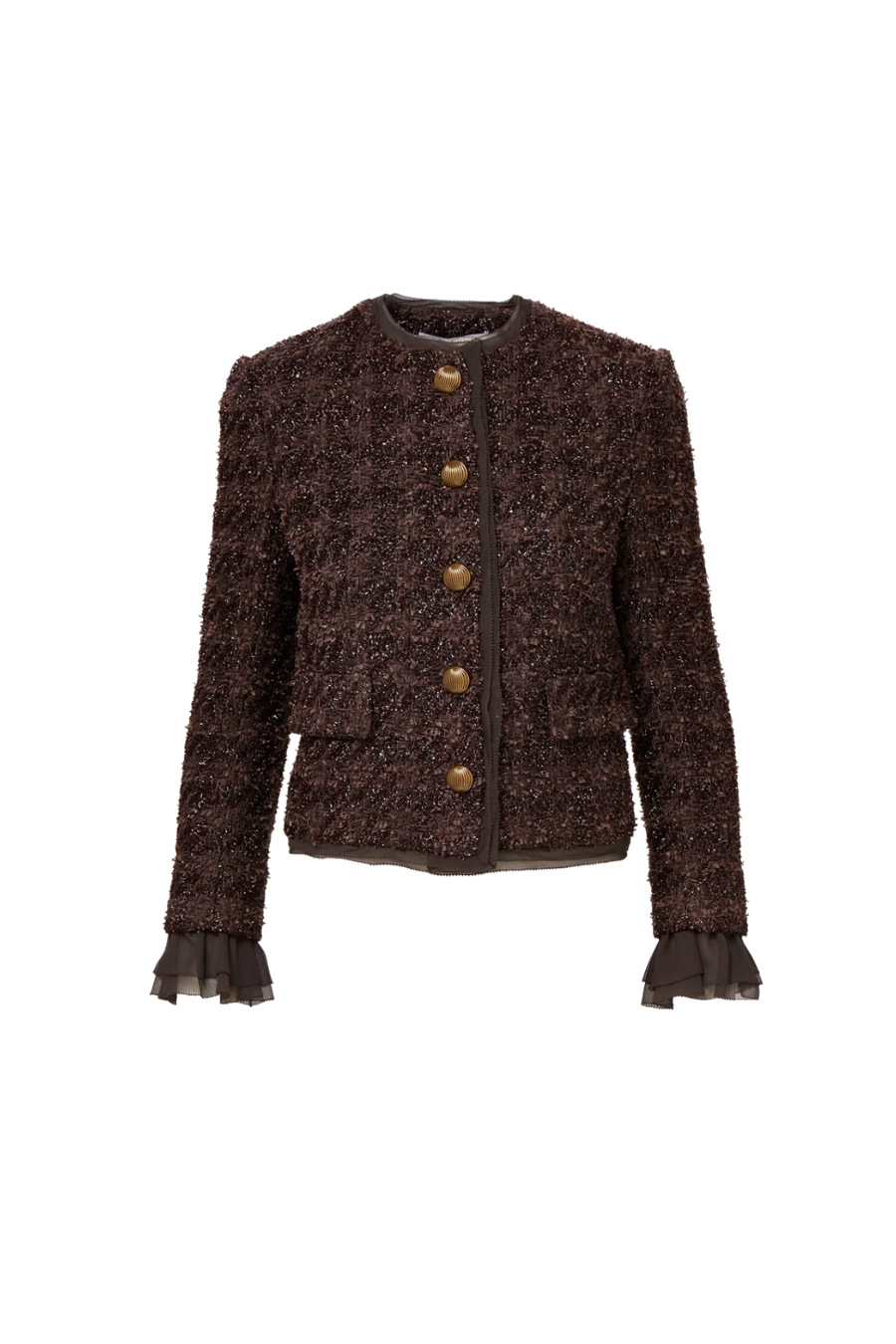 Audrina Metallic Tweed Jacket