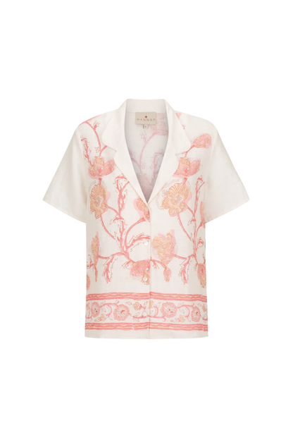 Gabriella Shirt in Hibiscus Bloom Pink