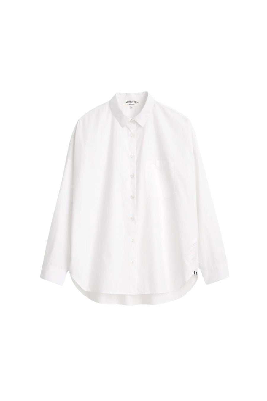 Jo Shirt in Cotton Poplin White