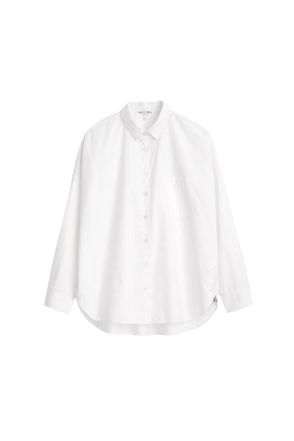 Jo Shirt in Cotton Poplin White