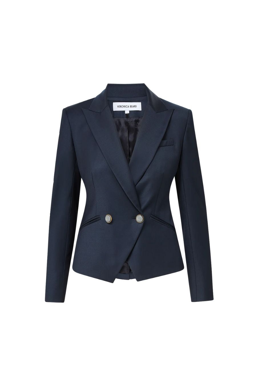 Rickie Cropped Dickey Jacket in Navy