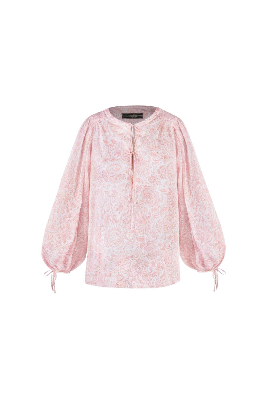 Bita Blouse in Printed Voile Pink