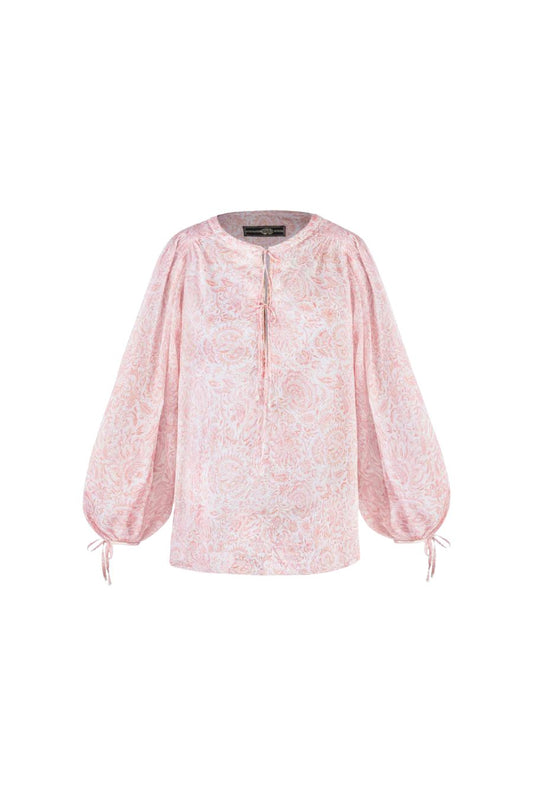 Bita Blouse in Printed Voile Pink