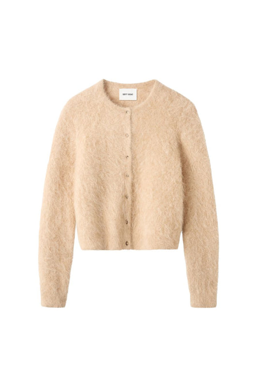 Alpaca Cardigan in Camel