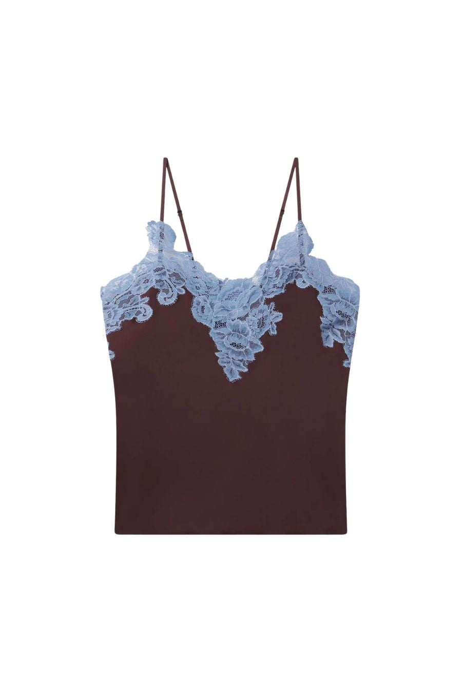 Hana Top in Ganache/French Blue