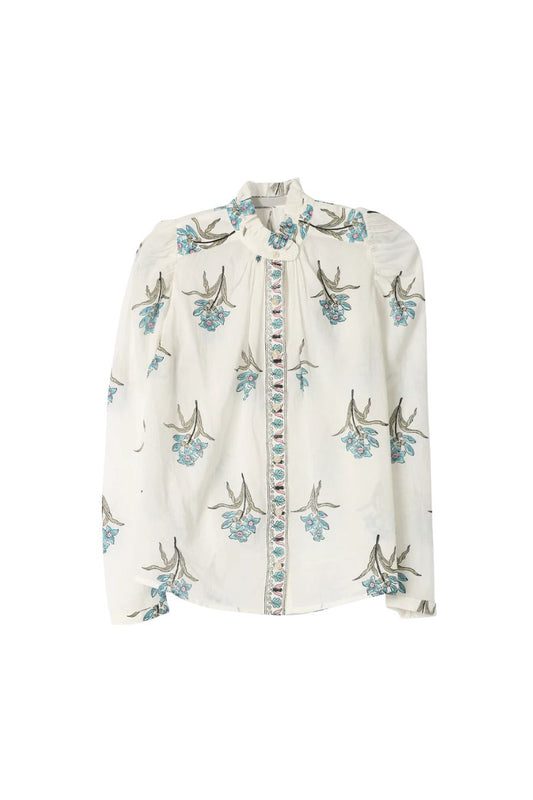 Artemis Sky Mist Flower Shirt
