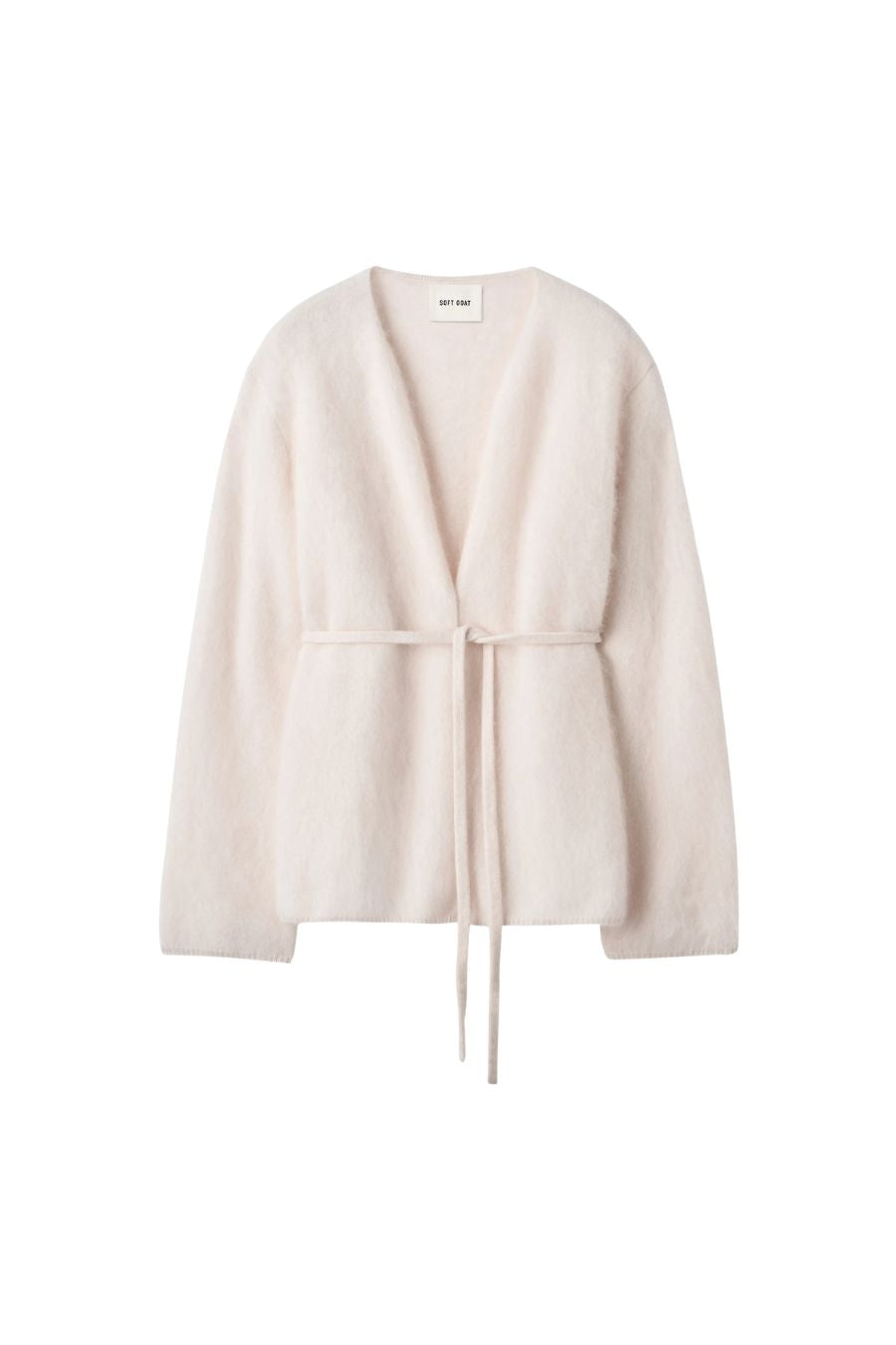 Brushed Cardigan in Powder