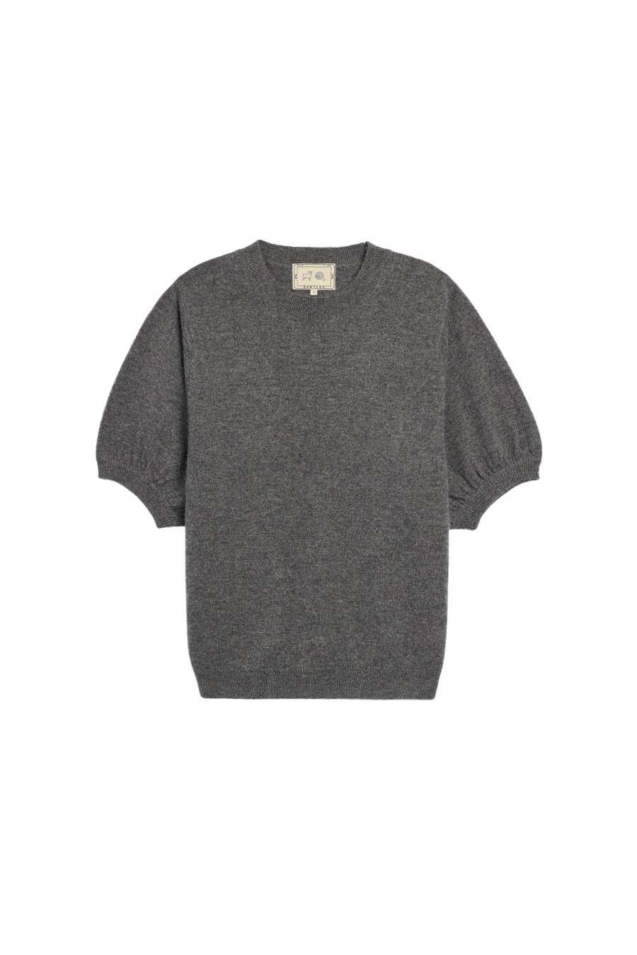 Tilda Cashmere Top in Dark Heather Grey