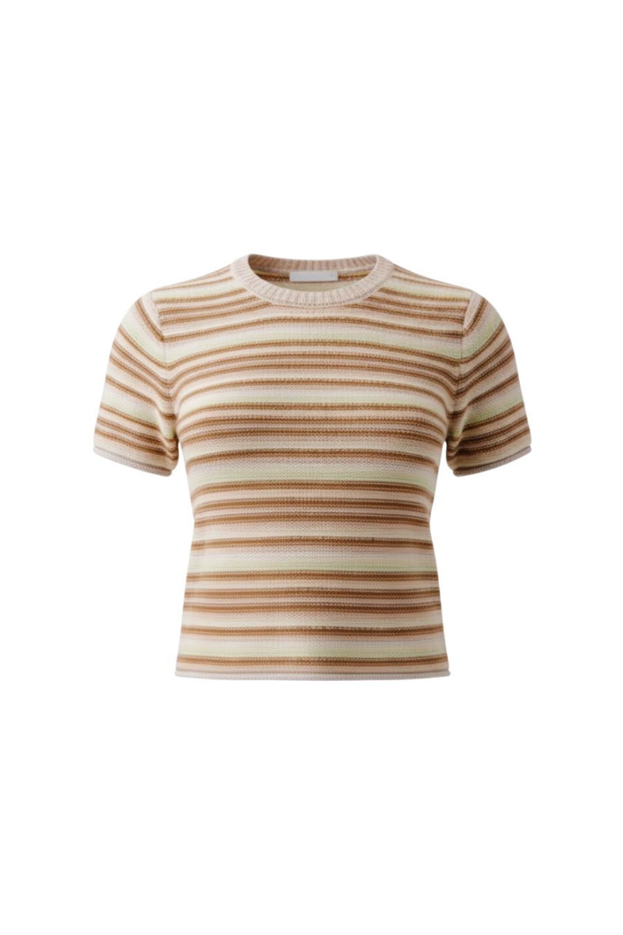 Jude Short Sleeve Cashmere Crewneck Tee in Buttercup