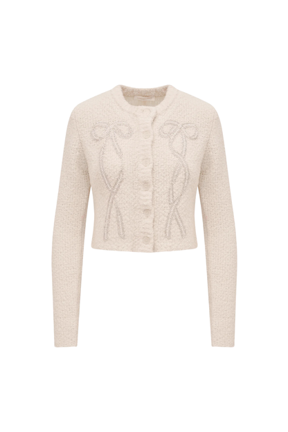 Leocadia Cardigan in Ivory