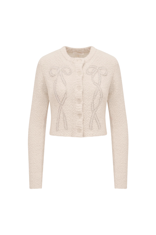 Leocadia Cardigan in Ivory