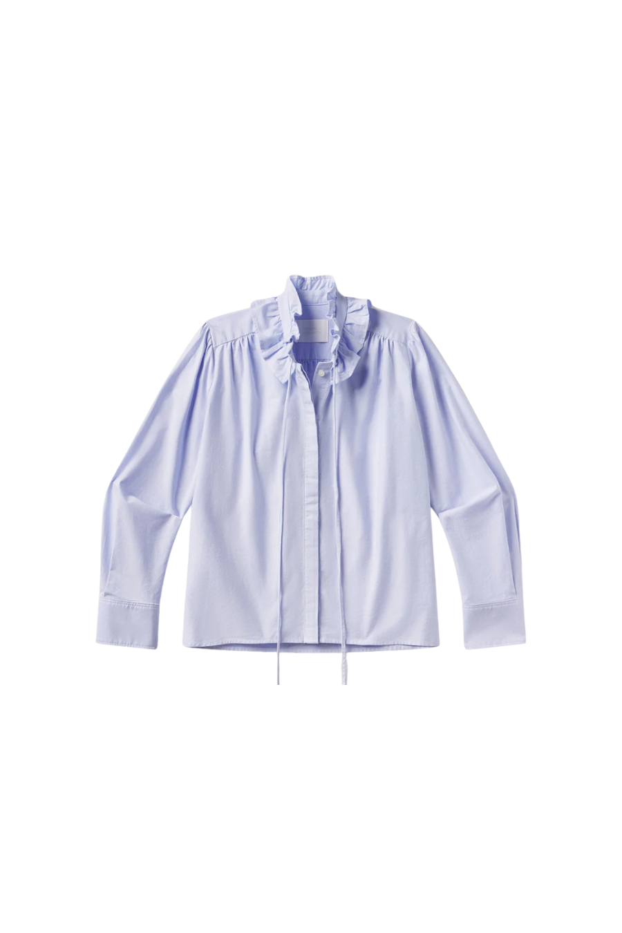 Calista Frill Collar Shirt In Blue