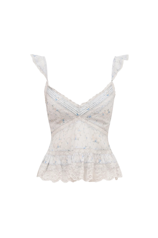 Lainie Top in Snowdrop Blue