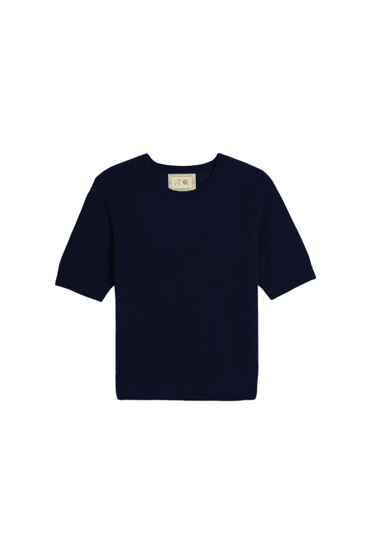 Kyla Cashmere Top in Navy