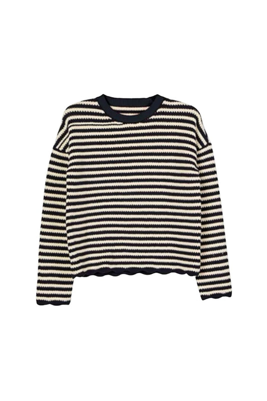 Febo Pullover in Navy Stripe
