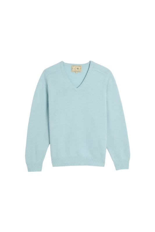 Jovie Cashmere Sweater in Milky Blue