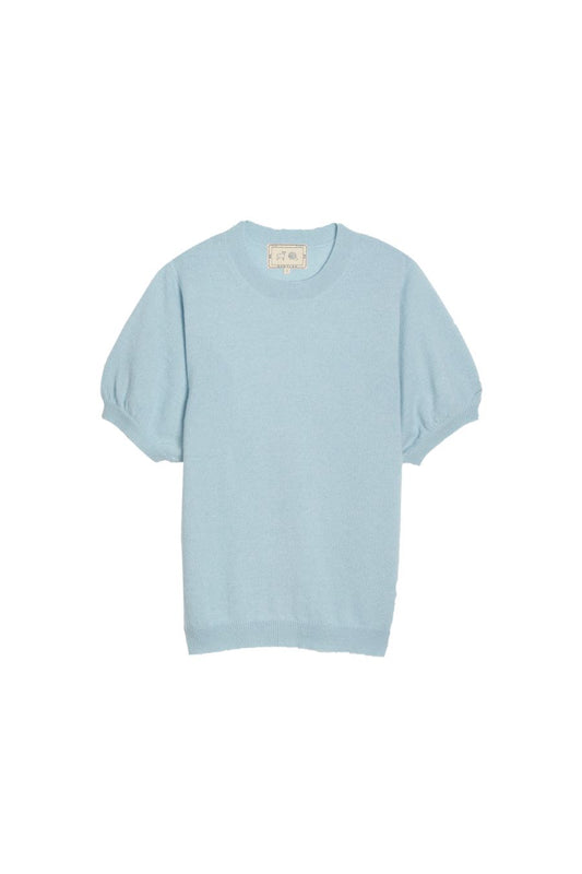 Tilda Cashmere Top in Milky Blue