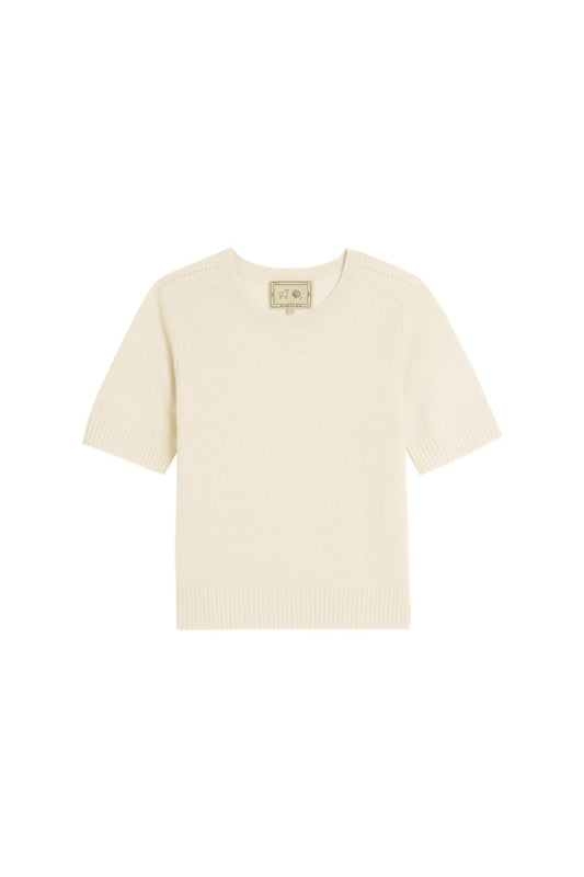 Kyla Cashmere Top in Ivory