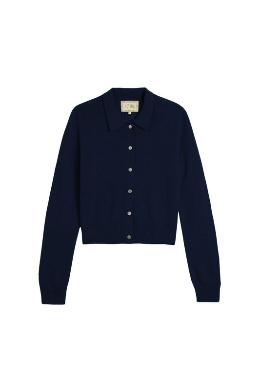 Wendy Cashmere Cardigan in Navy