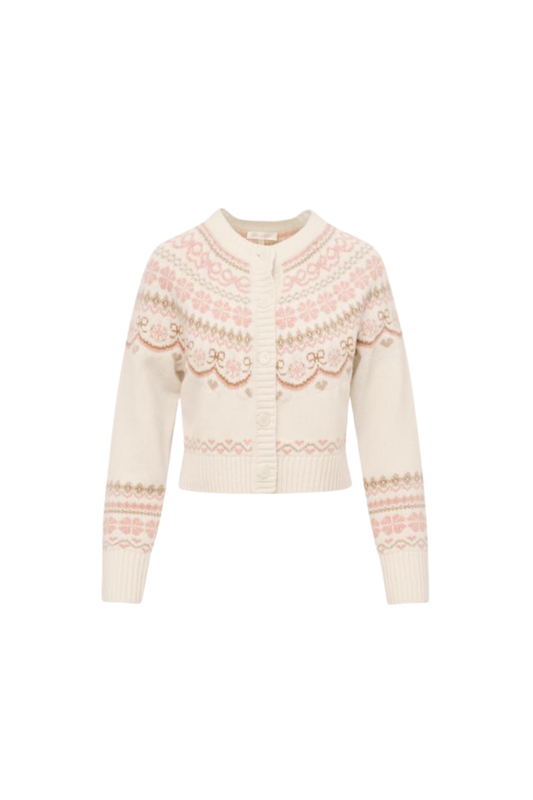 Shantae Cardigan in Pink Champagne