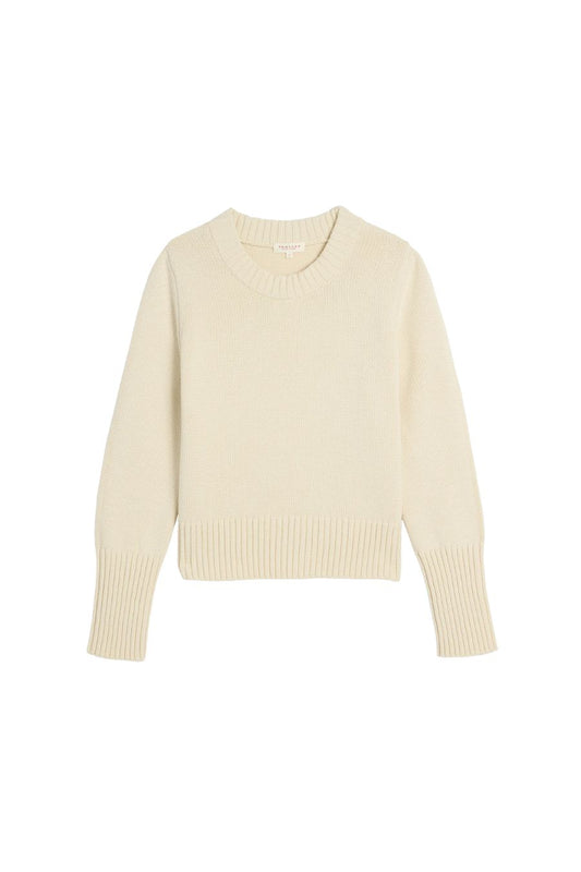 Micha Cotton Sweater in Off White