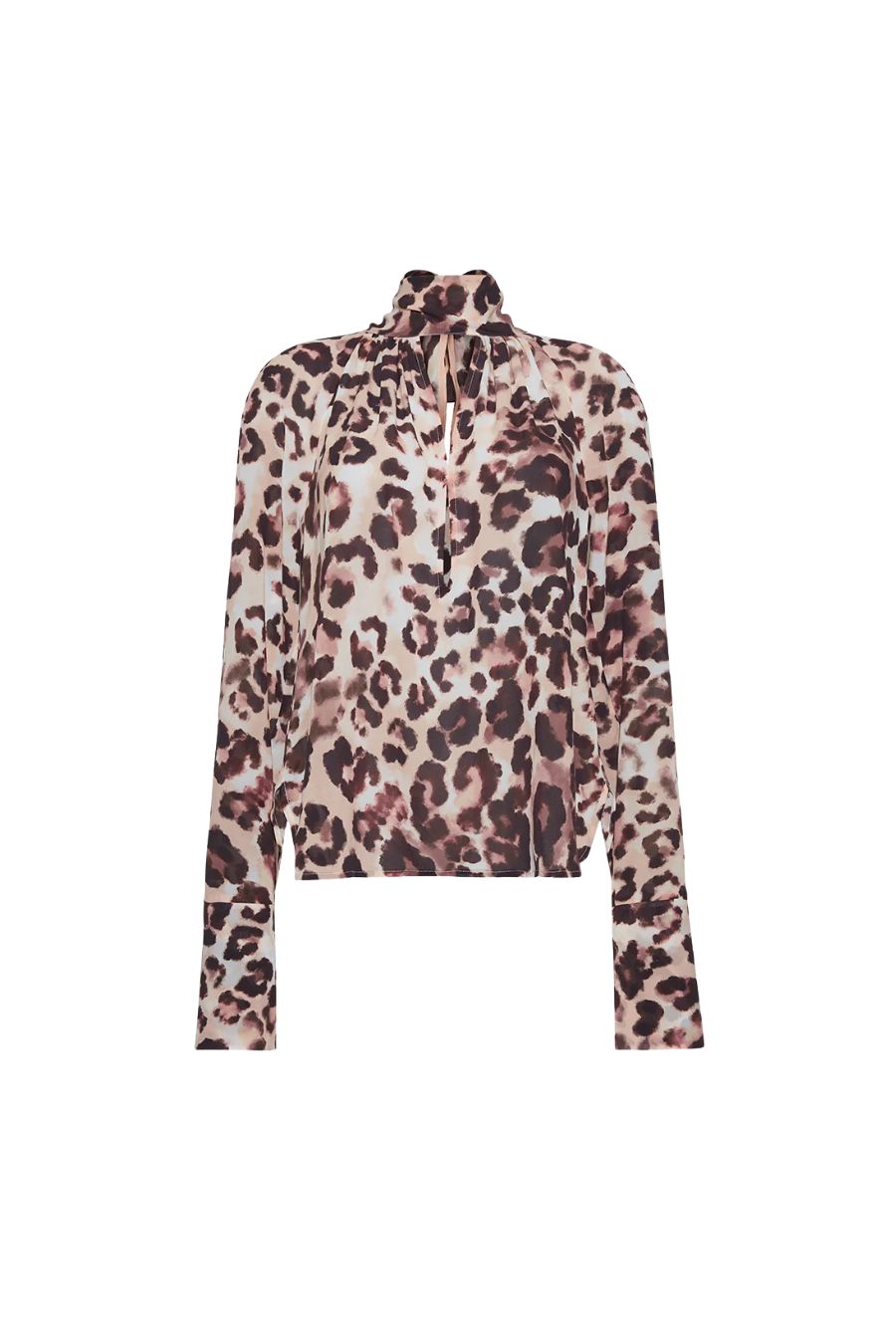 Sundance Top in Abstract Cheetah Ivory