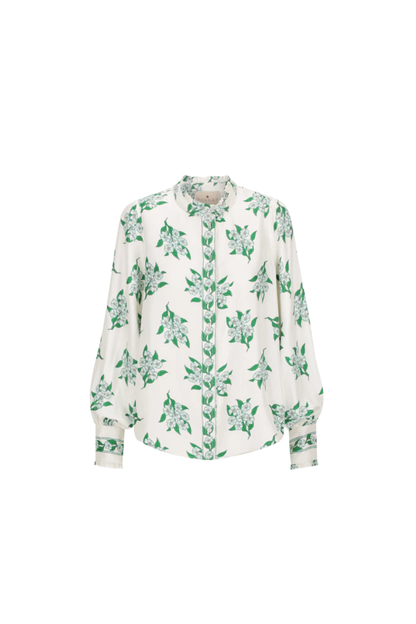 Nyra Shirt in Emerald Blossom