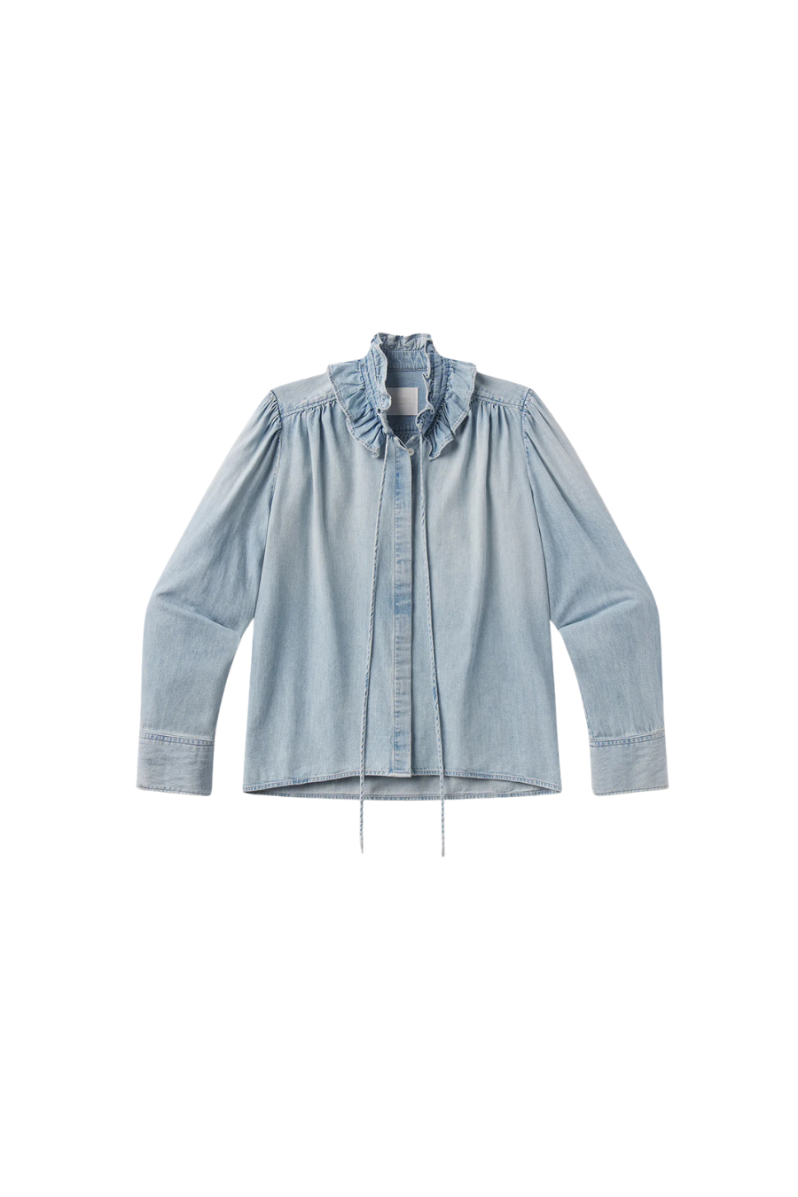 Calista Frill Collar Shirt in Skylar