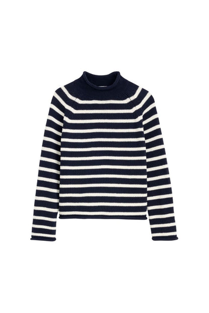 Eastport Rollneck in Navy/Sea Salt