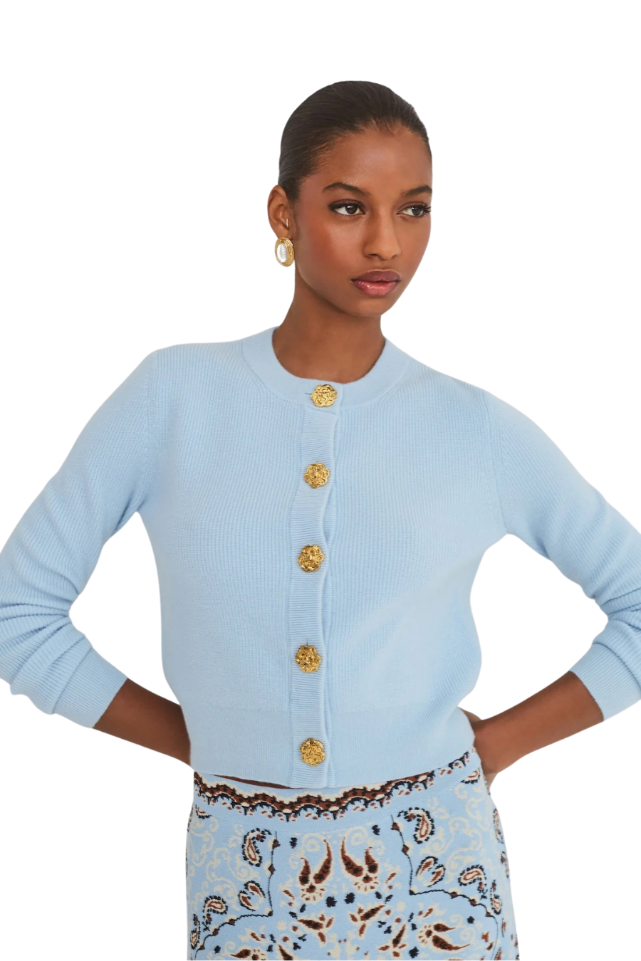 Ellery Cardigan in Light Blue