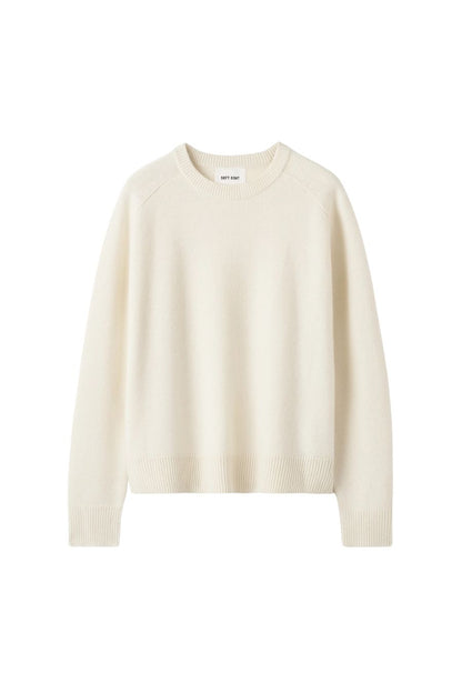 Boyfriend Crewneck in Feather White