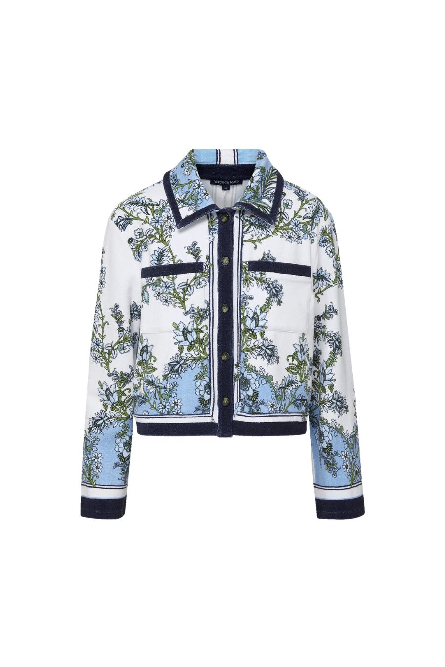 Novelle Button-Down Shirt in Blue Jay Multi