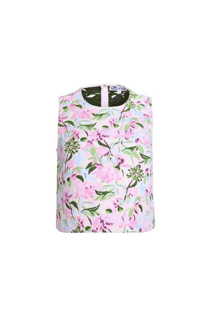 Rebecca Top in Magnolia Grove Jacquard