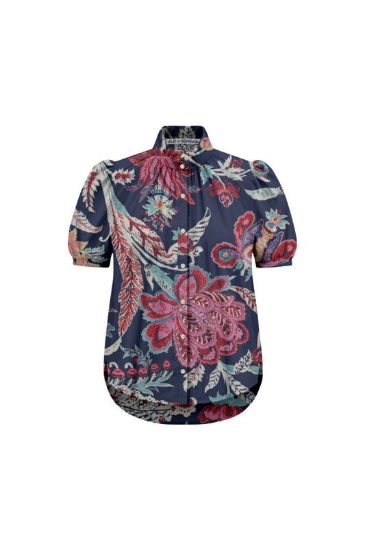 Winnie Enchanted Floral Shirt in Dark Blue