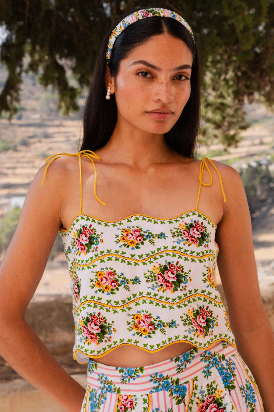 Vintage Bouquet Sicily Top