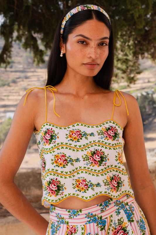 Vintage Bouquet Sicily Top