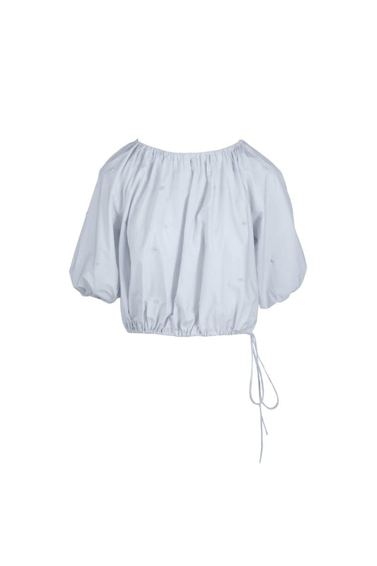 Lotus Embroidered Top in Skye